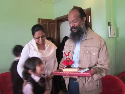 PAWAN KUMAR FROM HYDERABAD VISIT THE SCHOOL