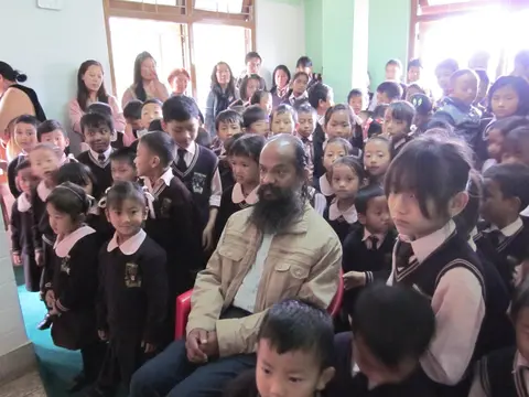 PAWAN KUMAR FROM HYDERABAD VISIT THE SCHOOL