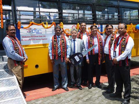 FLAG OFF OF THE BUS