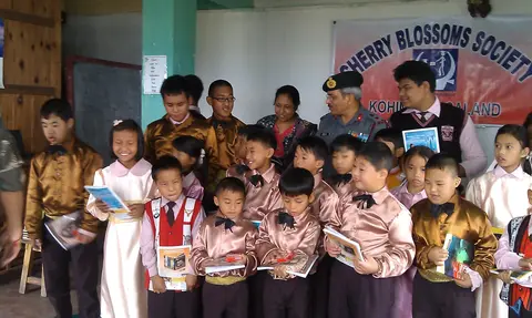 STUDENTS HAPPY WITH THE GIFTS 