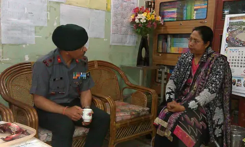 BRIG MONISH INTERACTS WITH MS PURNIMA KAYINA