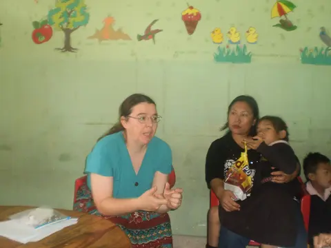 MILANDA PARRY FROM USA VISIT TO THE SCHOOL 