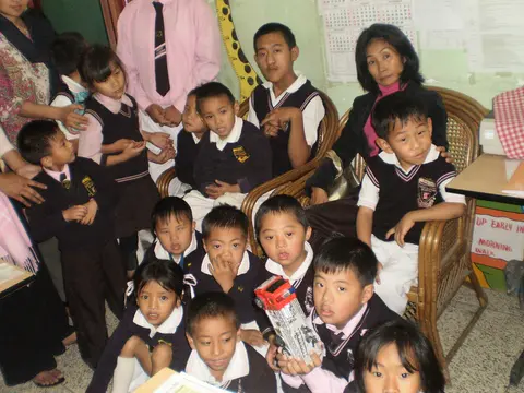MS  ANITA EZUNG WITH THE CHILDREN