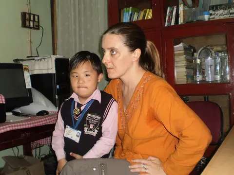 SOPHIE FROM ICRC GENEVA  VISIT THE SCHOOL